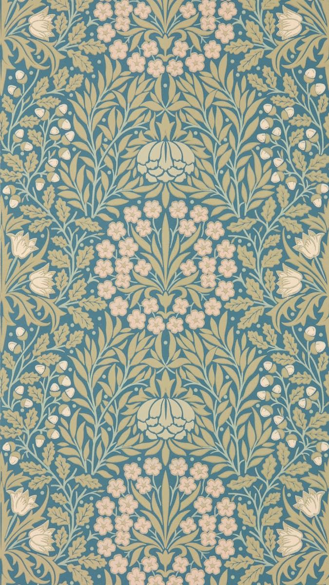 Morris & Co - Daisy & Oak Powder Blue Blush