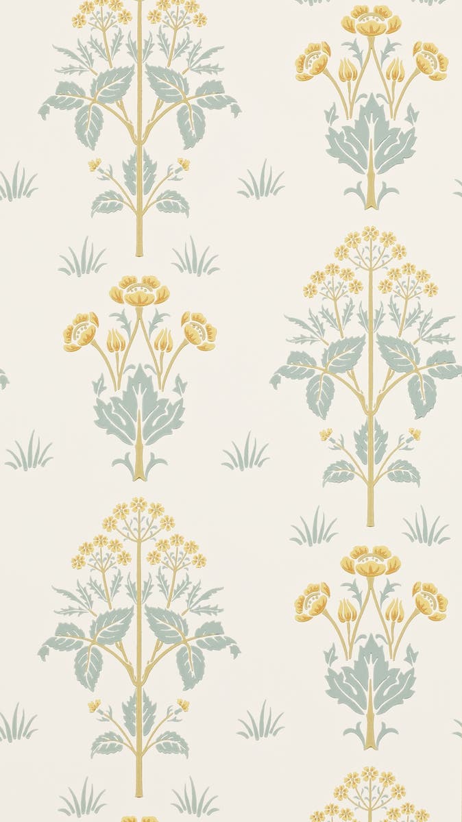 Morris & Co - Meadow Sweet Gold/Slate Morris 160th Anniversary