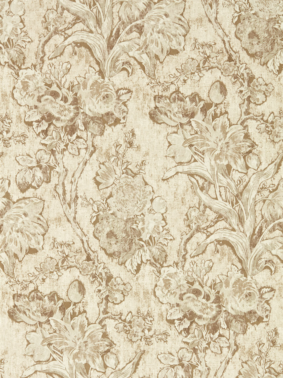 Sanderson - Fringed Tulip Toile Jute Sanderson x Giles Deacon