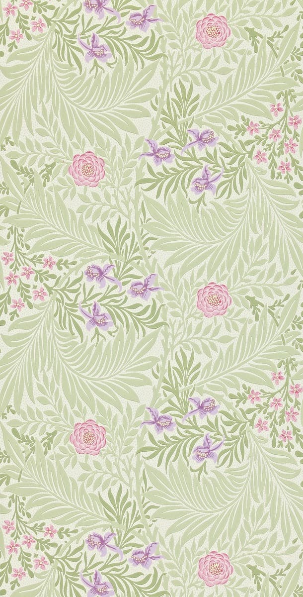 Larkspur Olive/Lilac Archive II Wallpapers