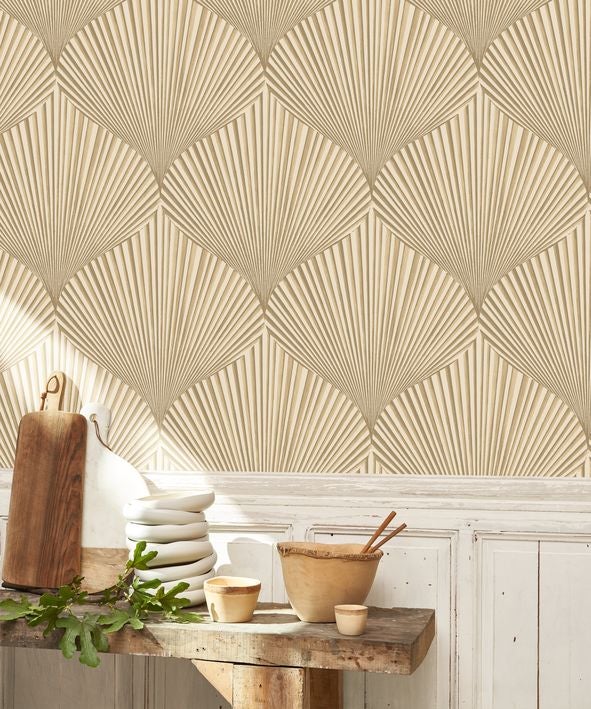 Casadeco - Semiramis Beige Raphia Babylone Cad