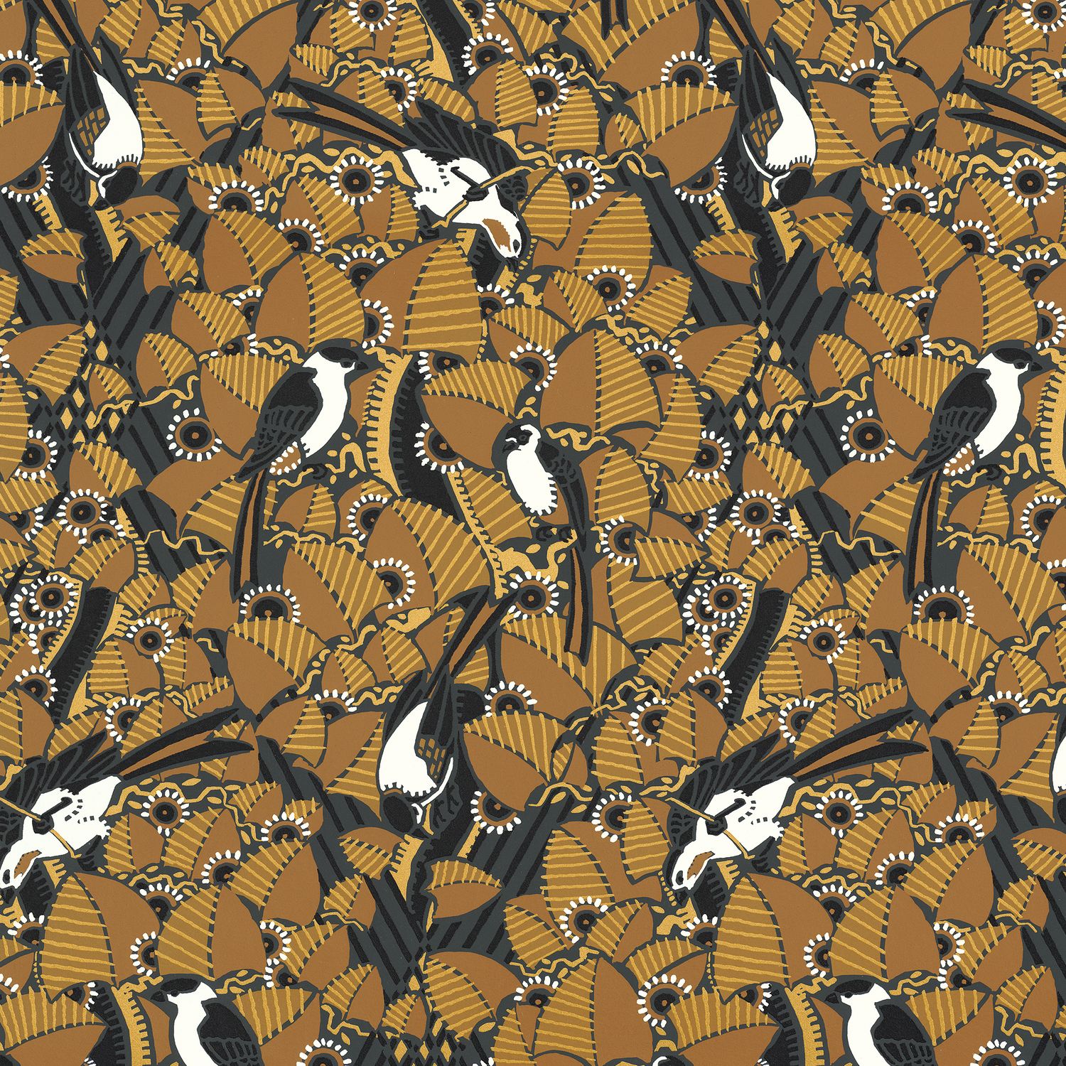 Casamance - Majoliques Ambre/Anthraci Printemps Viennois