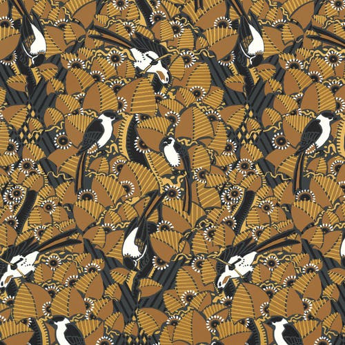 Casamance - Majoliques Ambre/Anthraci Printemps Viennois