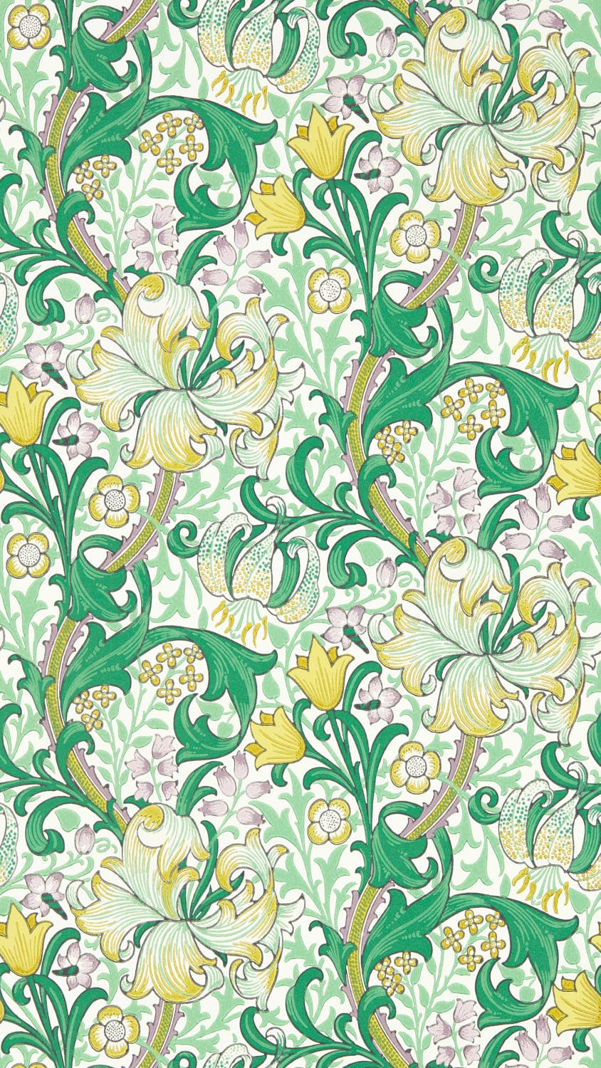 Morris & Co - Golden Lily Secret Garden Bedford Park Wallpapers