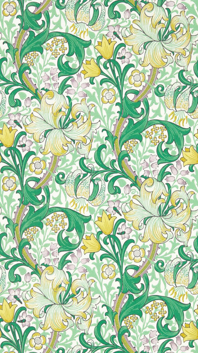 Morris & Co - Golden Lily Secret Garden Bedford Park Wallpapers