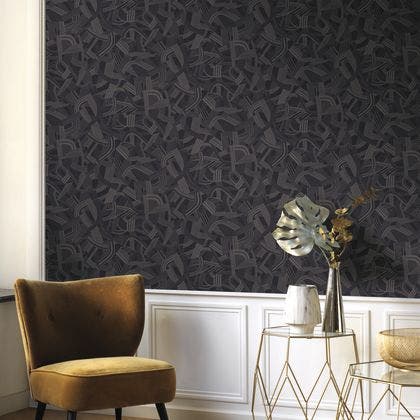 Casadeco - Music Hall Noir Reglisse Twenties