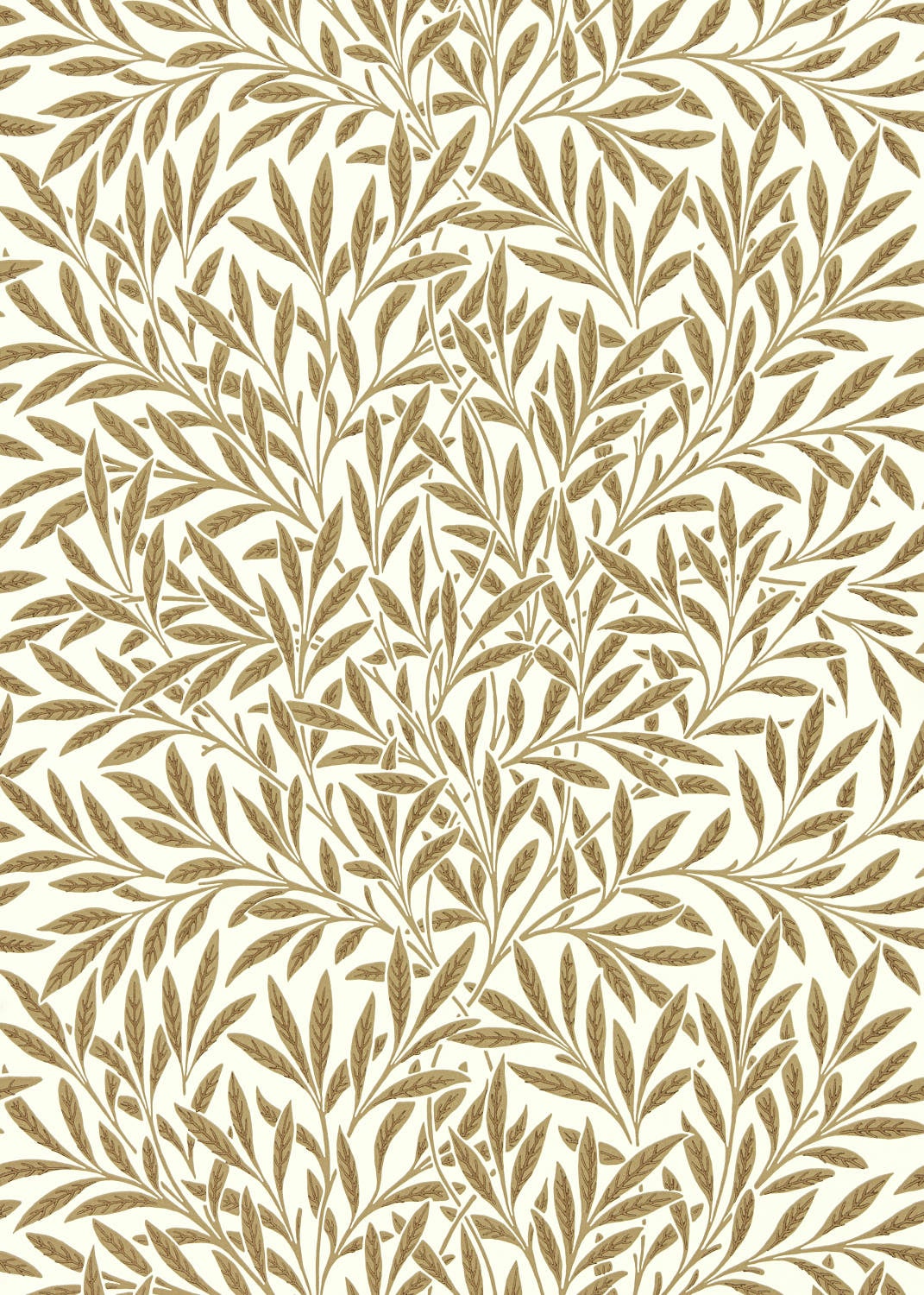Morris & Co - Willow Cream/Brown Queen Square Wallpapers