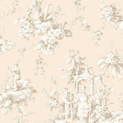 Casadeco - Palais De Chine Rose Poud Les Belles Toiles De Jouy