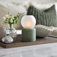 Värmeljuslykta Globe Grön