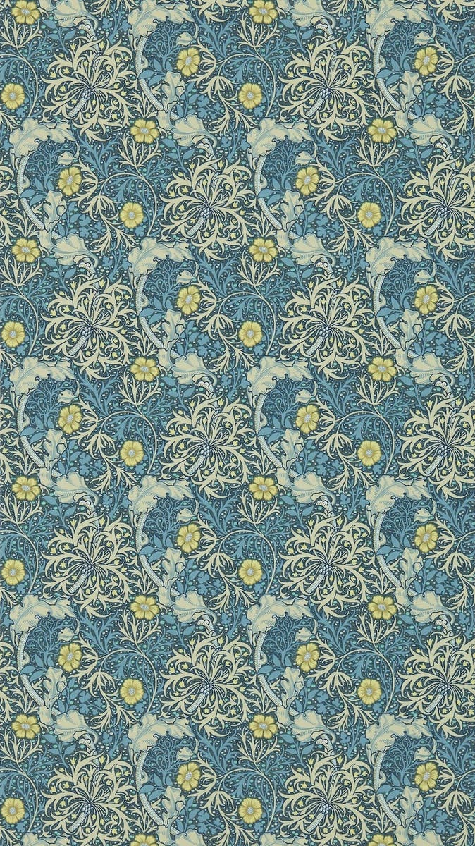 Morris & Co - Morris Seaweed Ink/Woad The Craftsman Wallpapers