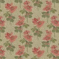 Vallmo - Grön/Röd x129-54