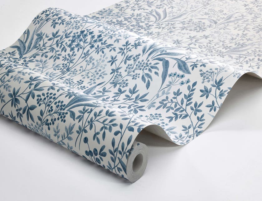 Boråstapeter - Nocturne - Blue & White