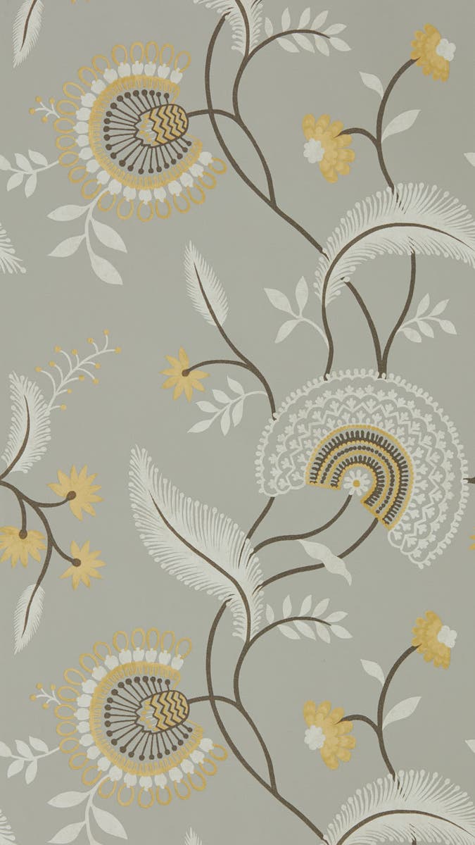 Sanderson - Hakimi Ash Grey Caspian Wallpapers