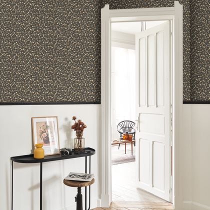 Casadeco - Cherry Noir / Beige Flower Market