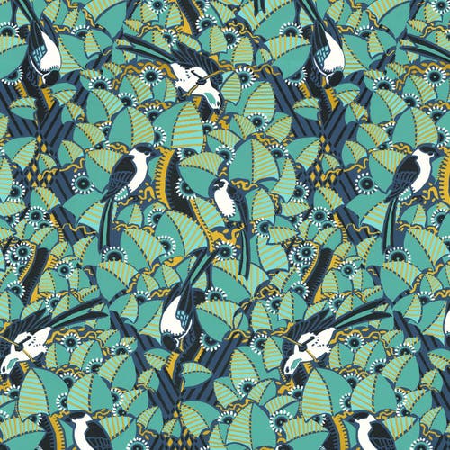 Casamance - Majoliques Marine/Emeraud Printemps Viennois