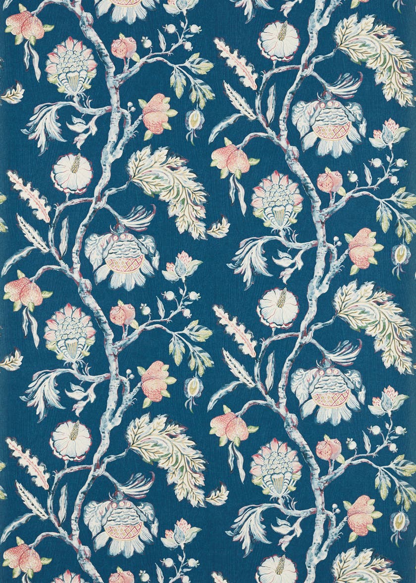 Zoffany - Copes Trail Como Blue Kensington Walk Wallpaper