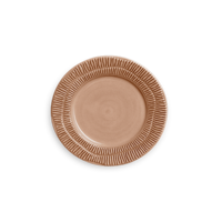 Stripes Tallrik 21 cm Cinnamon