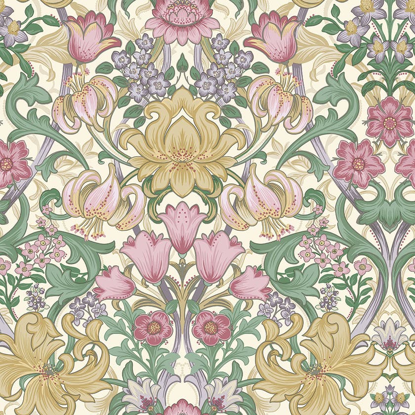 Intrade - Fleurmont Cream Multi Tales of the Manor Tapet