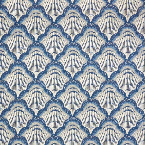 Carma - Calico Shell cobalt V&A Decorative Papers 2