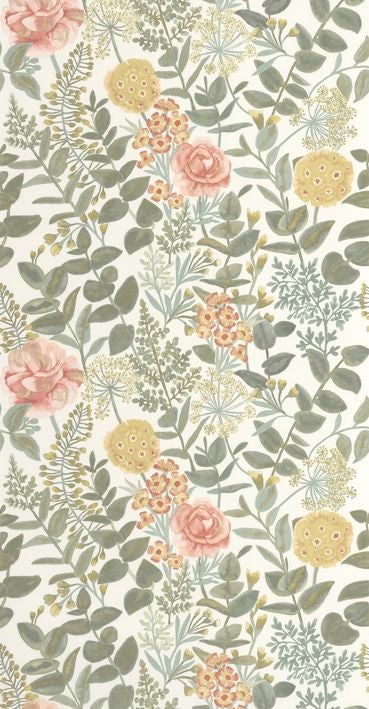 Casadeco - Garden Flowers Rose / Jau Soliflore