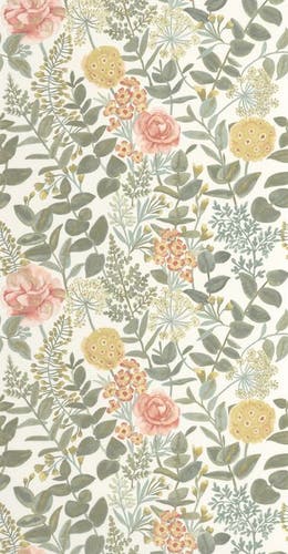 Casadeco - Garden Flowers Rose / Jau Soliflore