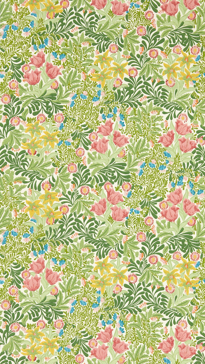 Morris & Co - Bower Boughs Green/Rose Emery Walkers House Wall