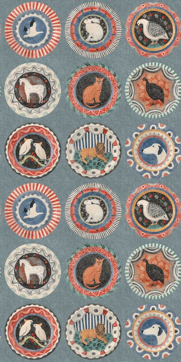 Baker X Kit Kemp Robina's Dinner Party Teal BW45126.5.0