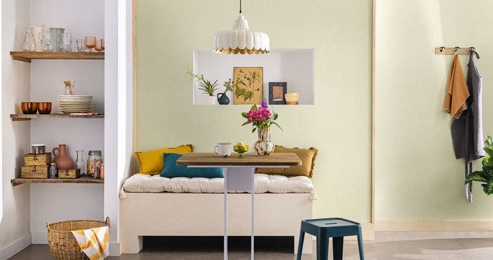 Caselio - Uni Mat Vert Lichen Damier