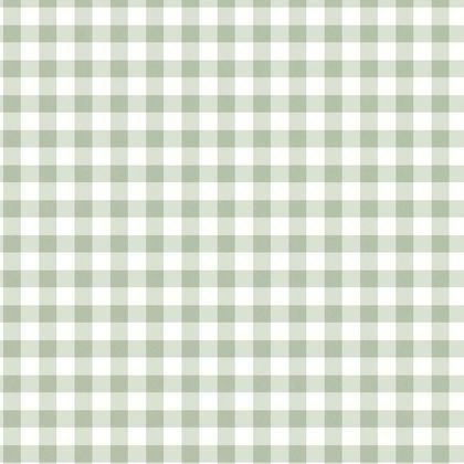 Casadeco - Vichy Vert Céladon Flower Market