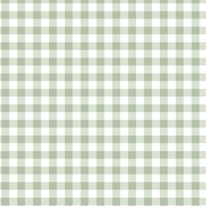 Casadeco - Vichy Vert Céladon Flower Market