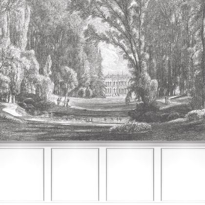 Casadeco - Balade Au Parc_M Noir Gra Les Belles Toiles De Jouy