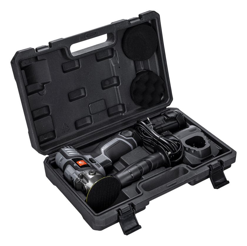 PELA Polermaskin 12V, inkl. 2 st batterier & laddare