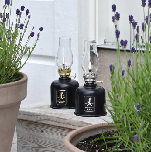 Fotogenlampa Svart/Guld