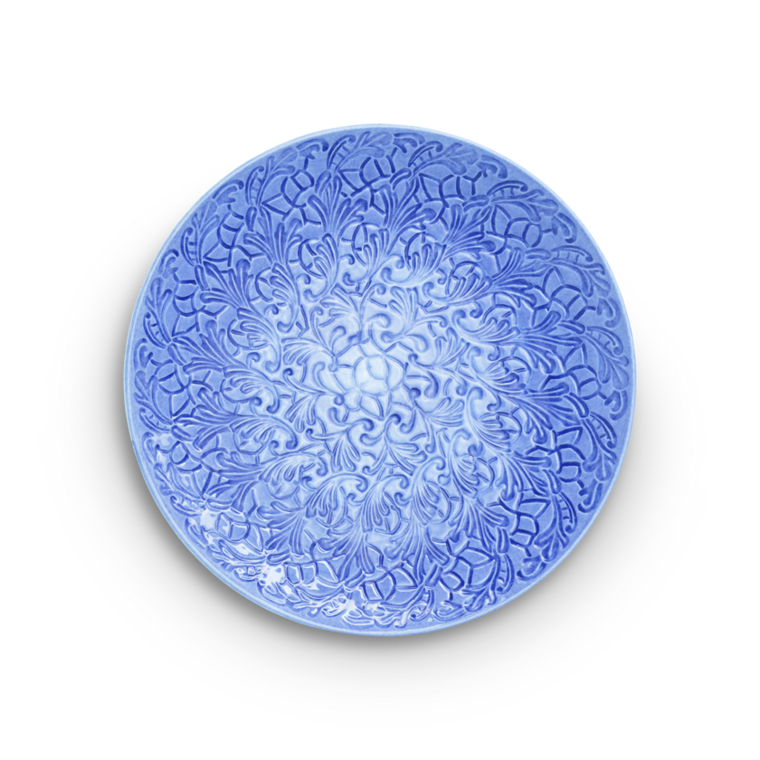 Lace Fat 34 cm Ljusblå