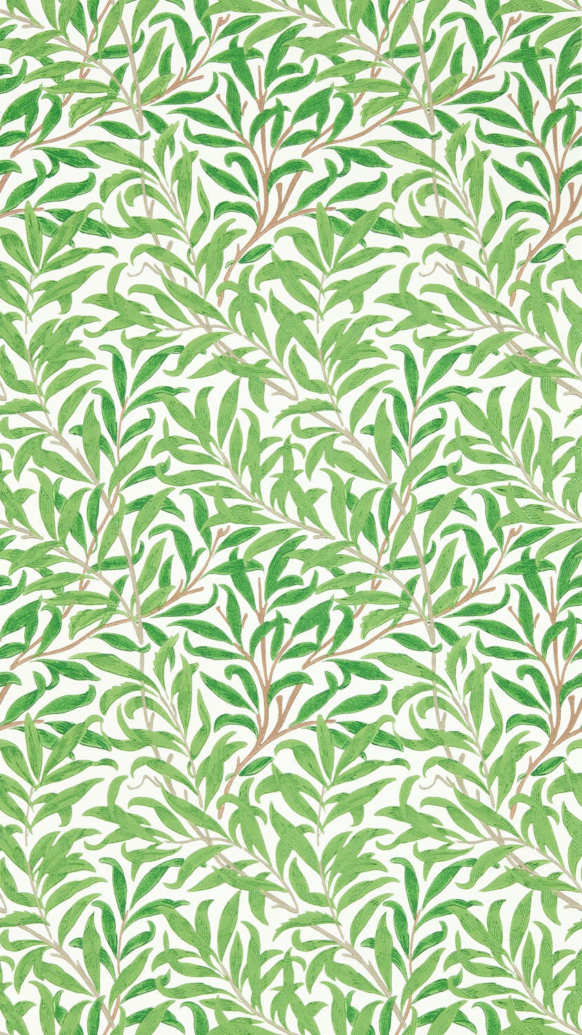 Morris & Co - Willow Boughs Leaf Green Simply Morris Wallpapers