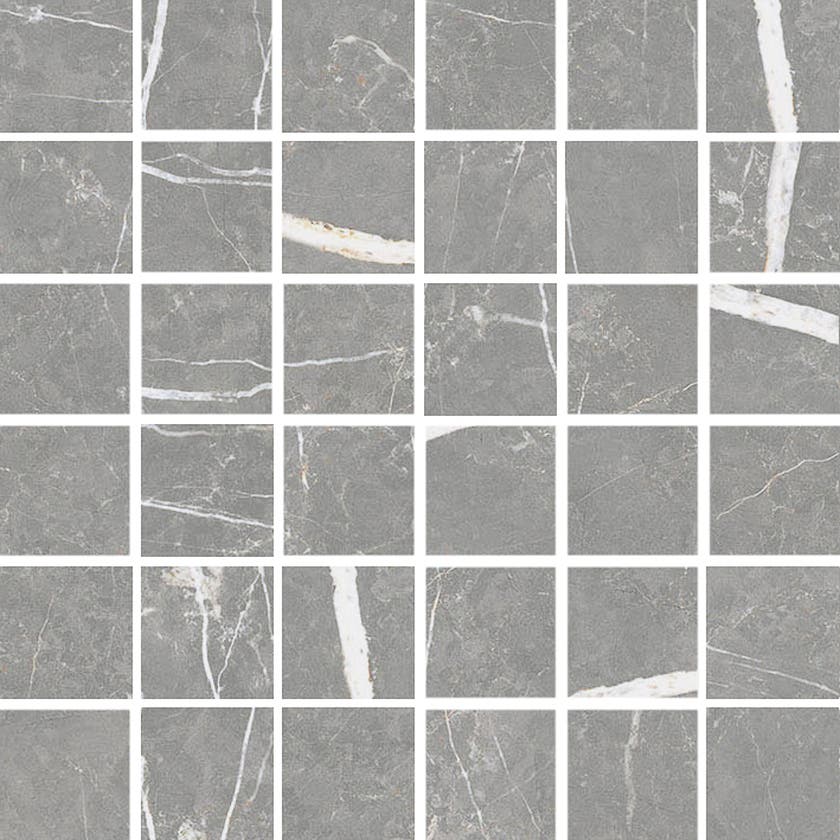 Glaciär Grafit mosaik 5x5, ark 30x30