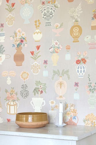 Majvillan - Floral Daiquiri Misty Gray