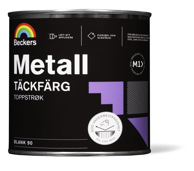 Metall Täckfärg 0,75 L Vit