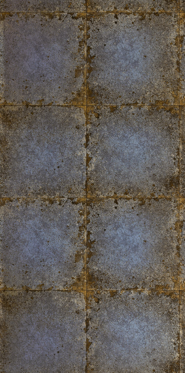 Zoffany - Lustre Tile Sapphire The Muse Wallcoverings