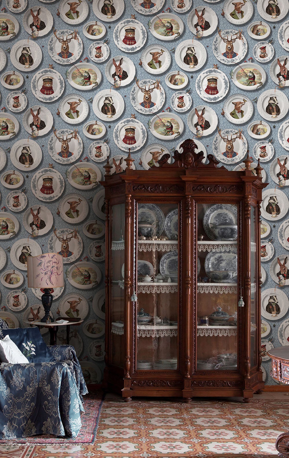 Intrade - Tales of the Manor Blue Tales of the Manor Tapet