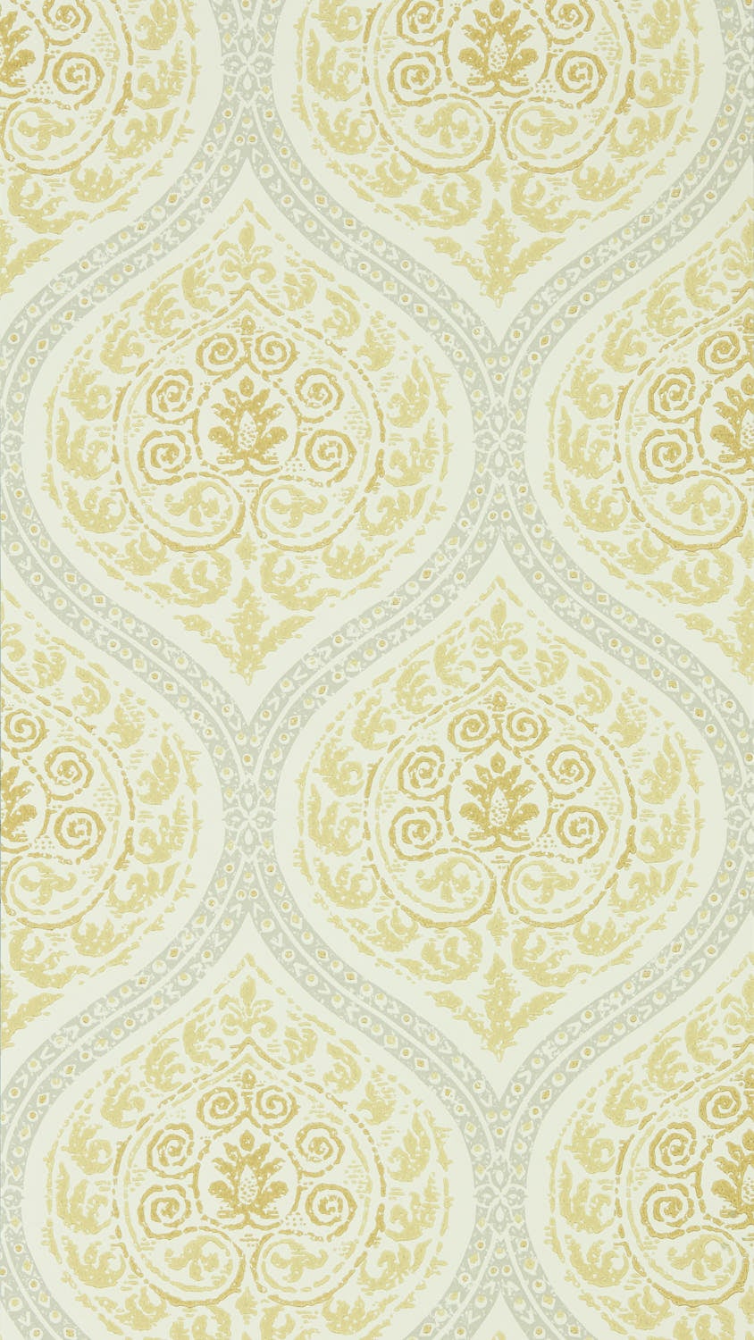 Sanderson - Madurai Lemon Caspian Wallpapers