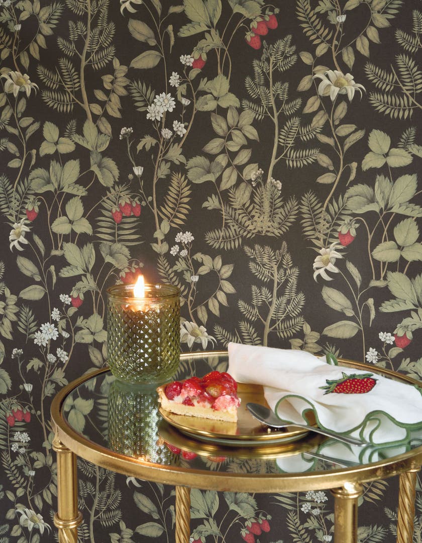 Casadeco Strawberry Field Noir Fusain