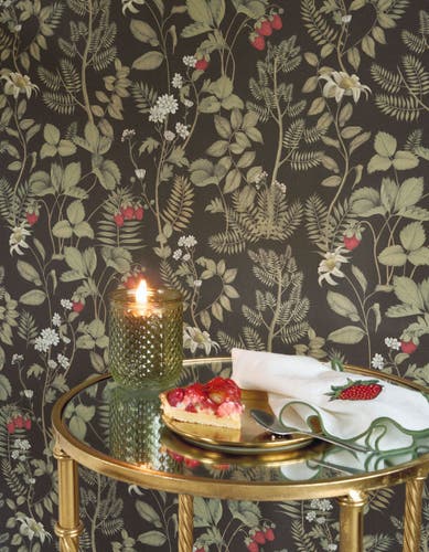 Casadeco Strawberry Field Noir Fusain