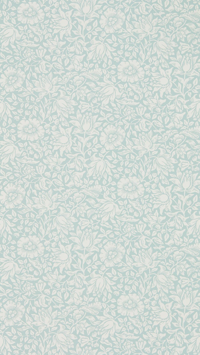 Morris & Co - Mallow Chalk Duck Egg Melsetter Wallpapers