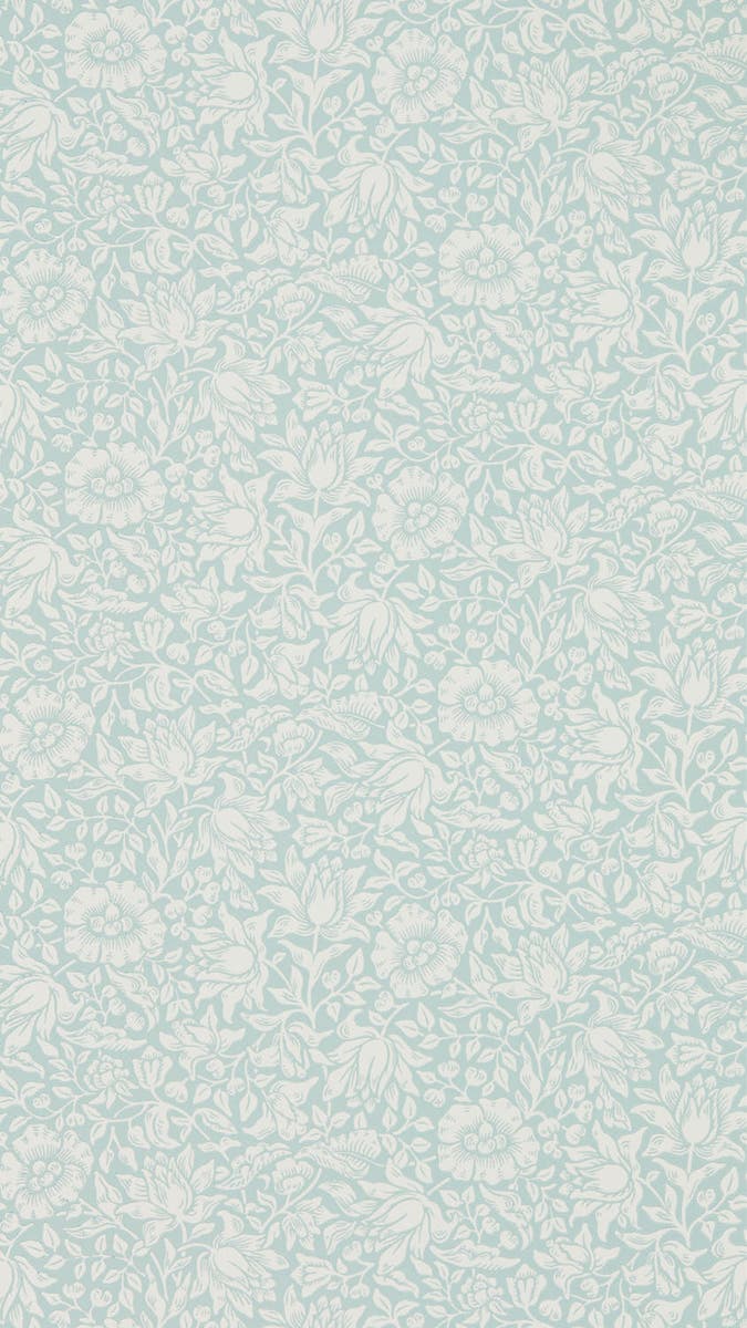 Morris & Co - Mallow Chalk Duck Egg Melsetter Wallpapers