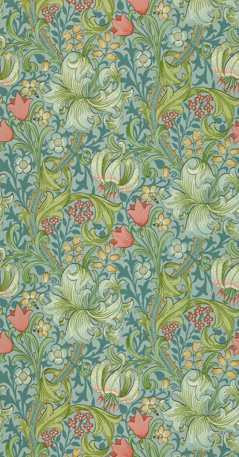 Morris & Co - Golden Lily Mineral Morris and Friends Wallpa