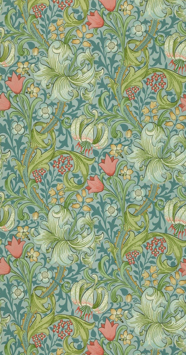Morris & Co - Golden Lily Mineral Morris and Friends Wallpa