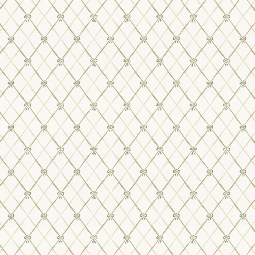 Lim & Handtryck - Edholma Gård - Vit/grön K14-56