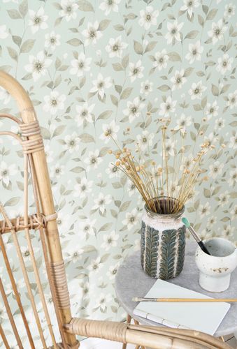 Casadeco - Clematites Bleu Grise Gardens