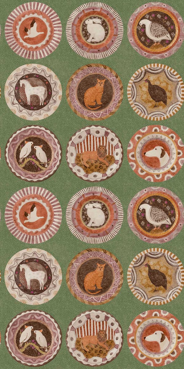 GP&J Baker - Baker X Kit Kemp Robina's Dinner Party Green BW45126.3.0